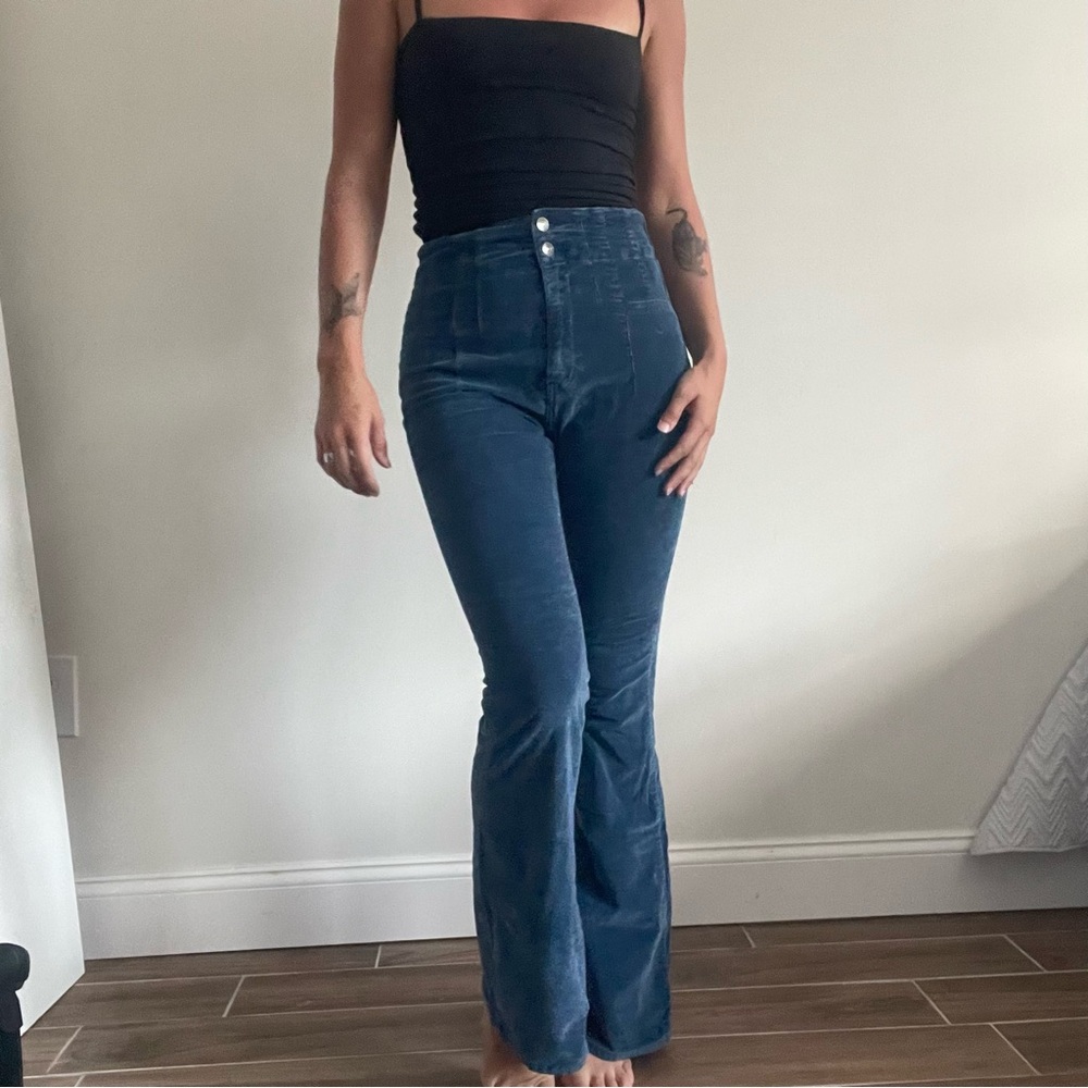 We The Free Dark Blue Flare Jeans